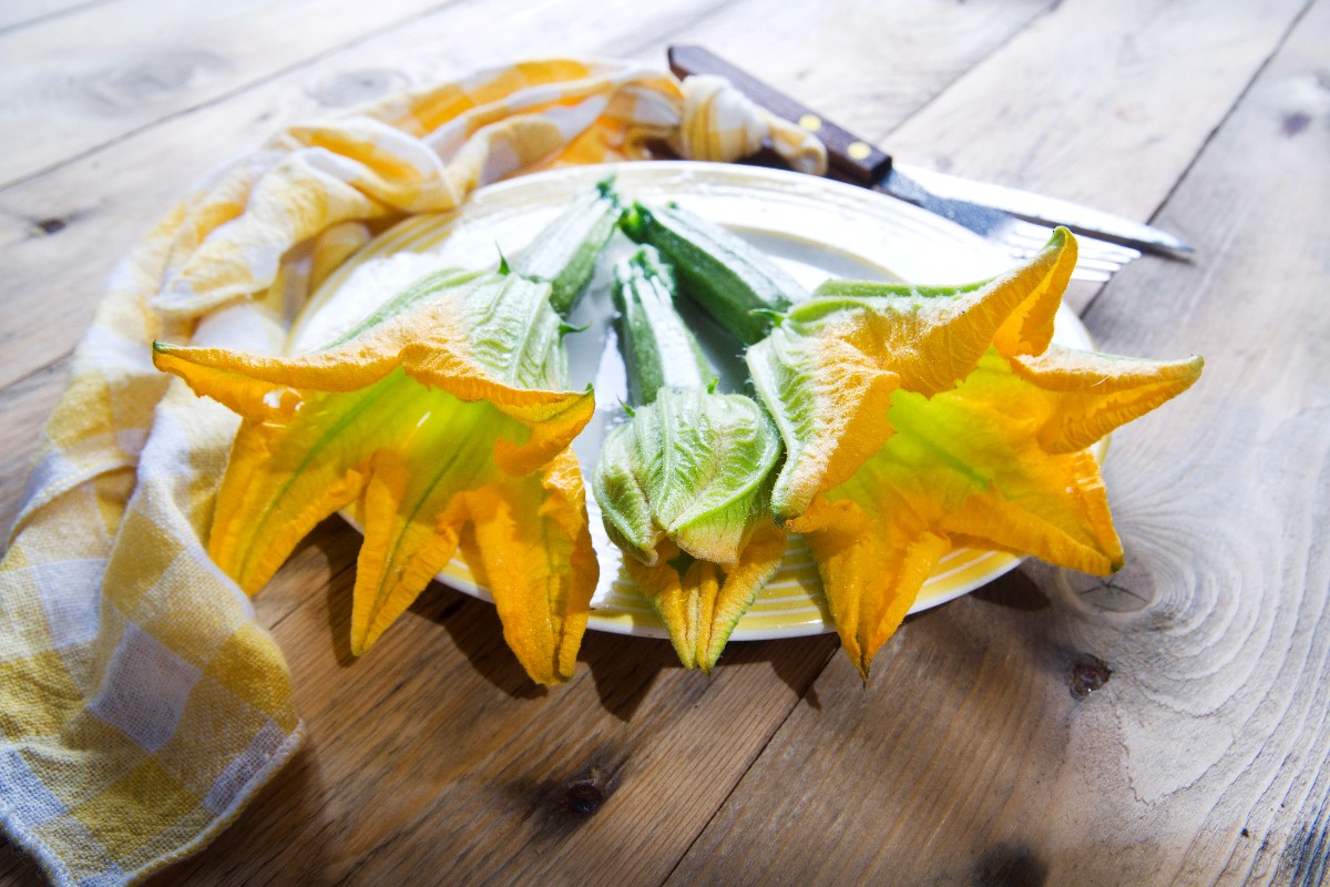 Zucchini blossoms
