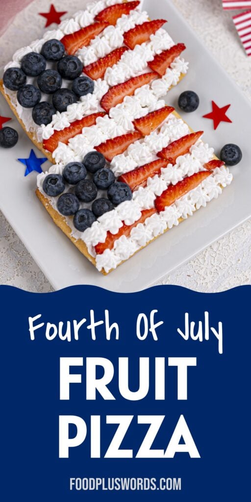 american flag fruit pizza