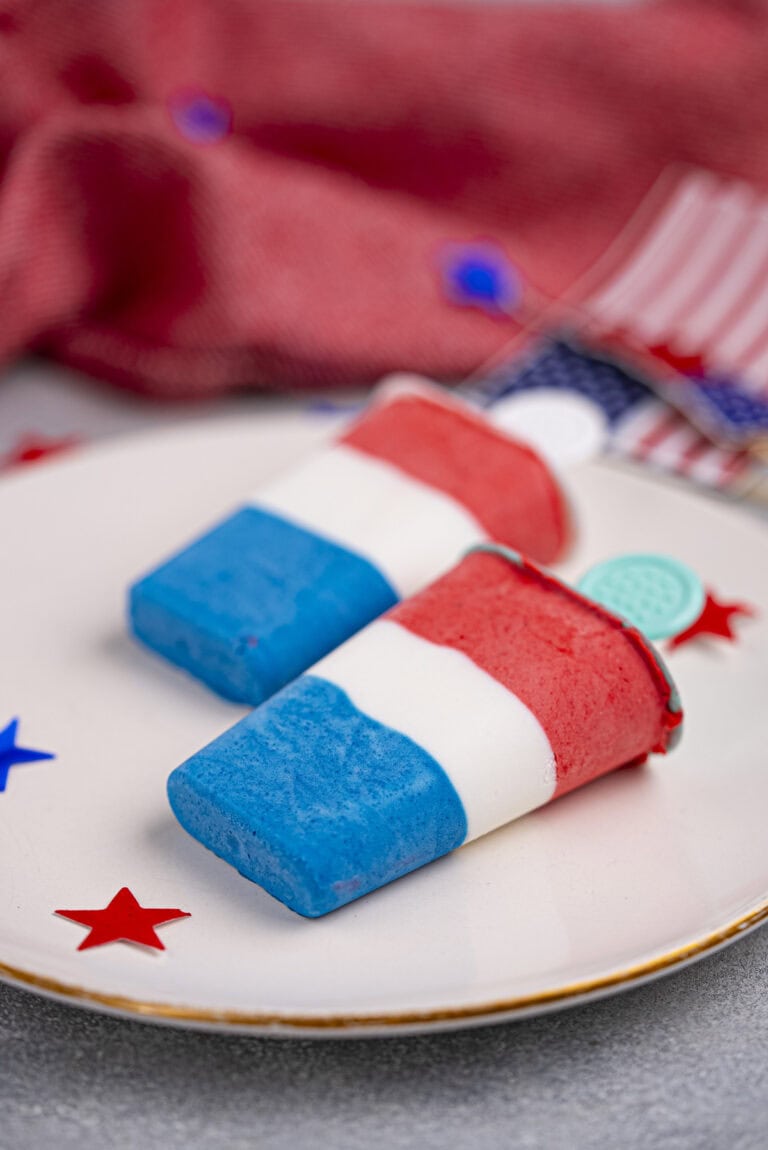 red white and blue popsicle