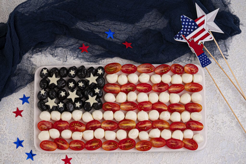 patriotic charcuterie board