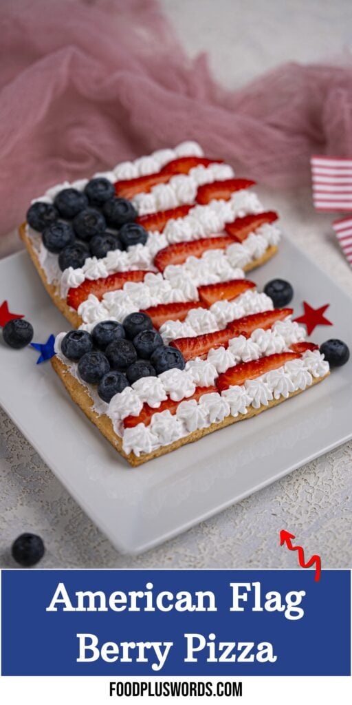 red white and blue fruit pizza