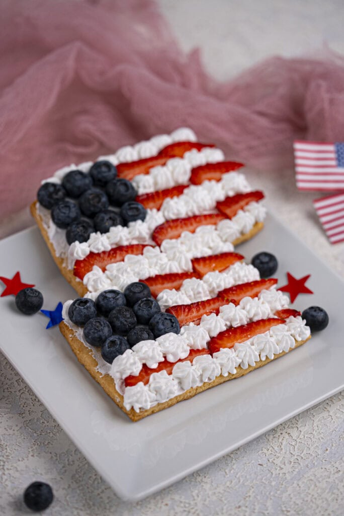 red white and blue fruit pizza