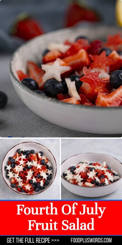 red white and blue fruit salad