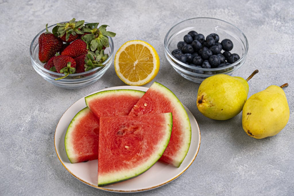 red white and blue fruit salad ingredients