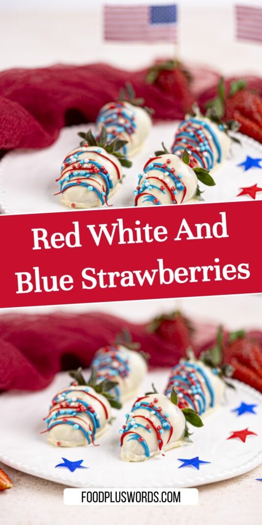 red white and blue strawberries