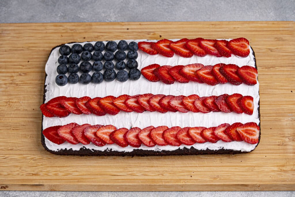 step 10 american flag cake