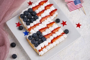 step 10 american flag fruit pizza
