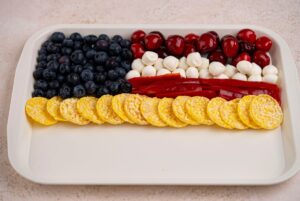 step 3 patriotic charcuterie board