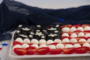 step 4 American Flag Charcuterie Board