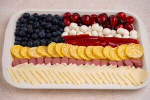 step 4 patriotic charcuterie board