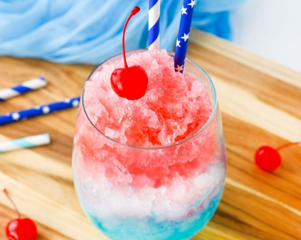 red white and blue drinks
