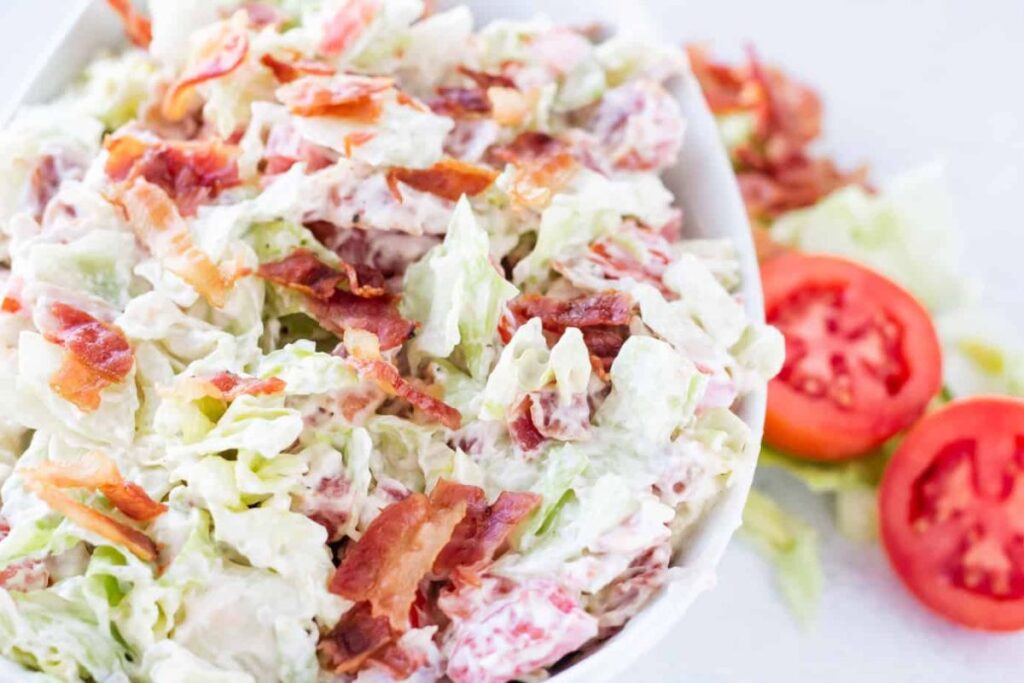 5 Ingredient BLT Salad by Rose Bakes