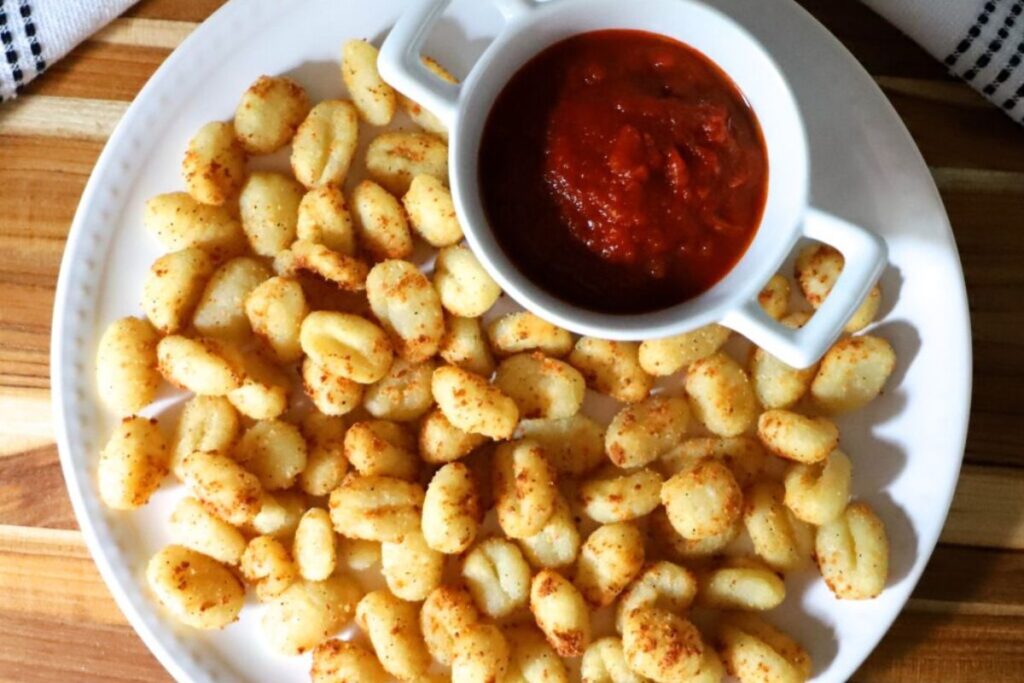 Air Fryer Gnocchi by She Wants to be Good