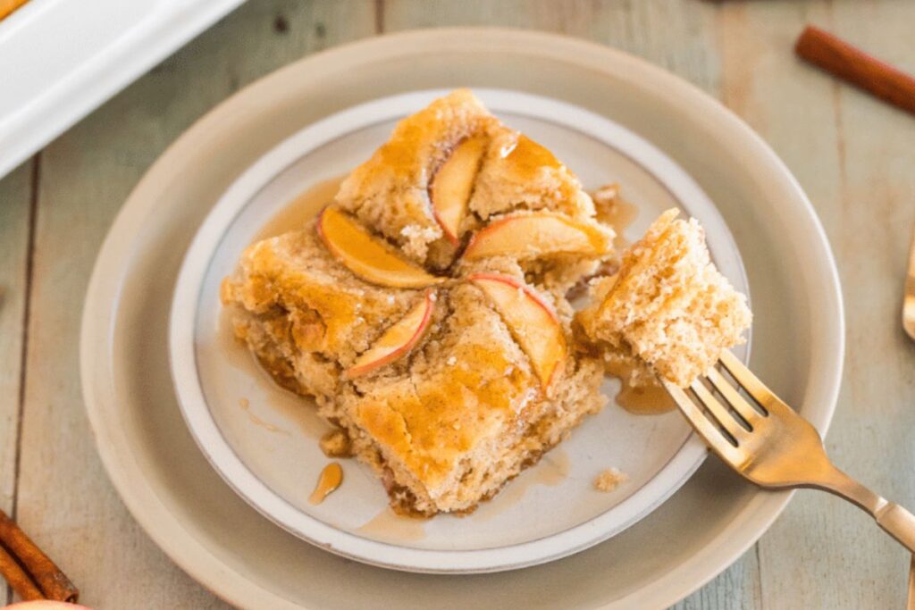 Apple Cinnamon Sheet Pan Pancakes by Our Home Made Easy