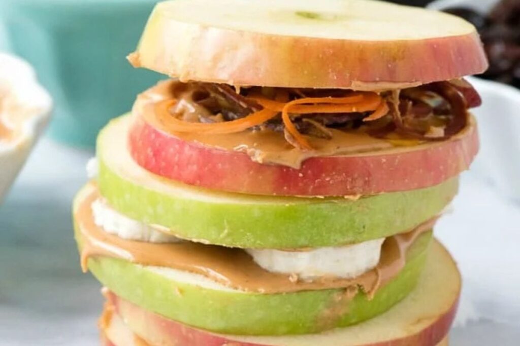 Apple Peanut Butter Sandwiches by Boulder Locavore