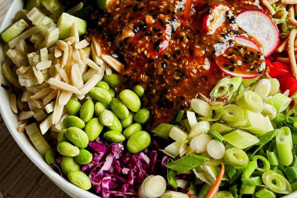 Asian Chopped Salad With Sesame Dressing by Nuts and Twigs