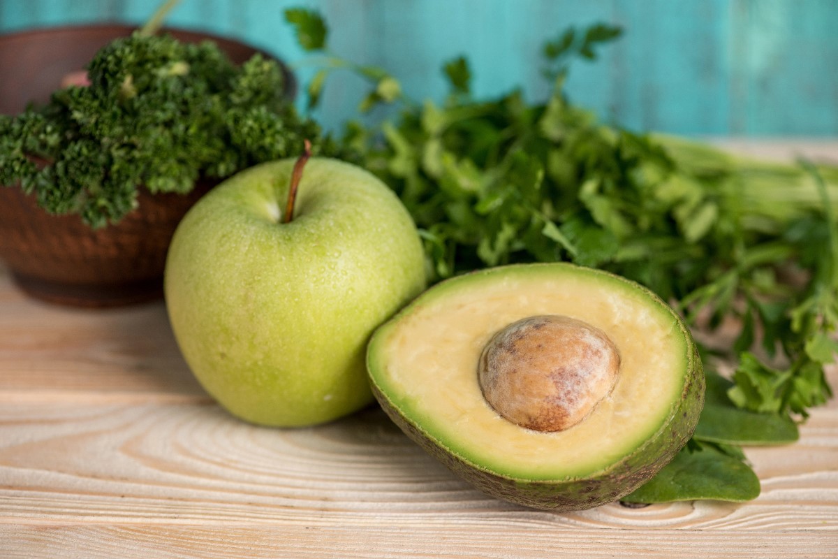 Avocado and apple