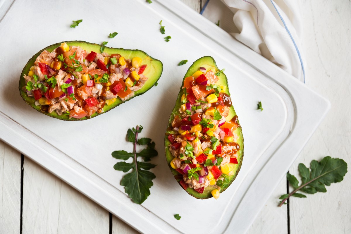 Avocado and tuna