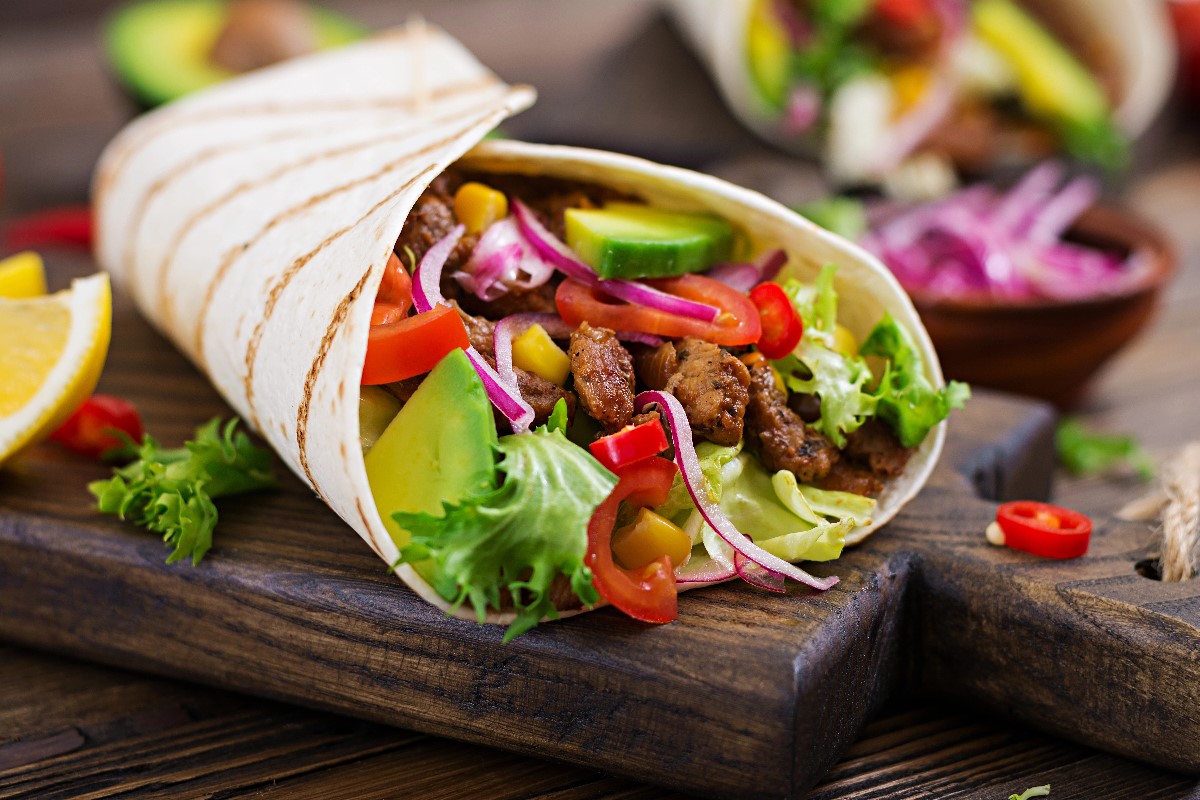 Avocado burritos