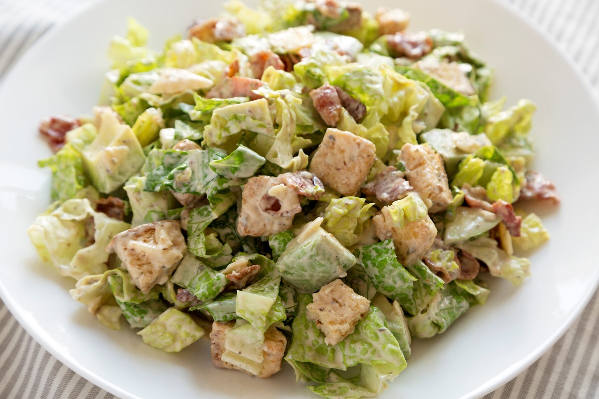 Avocado caesar salad