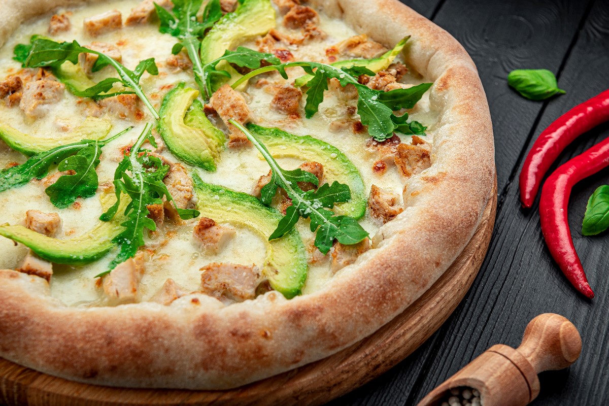 Avocado pizza