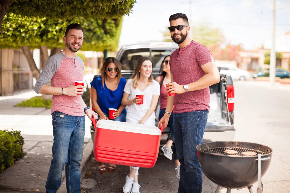 BBQ in cooler
