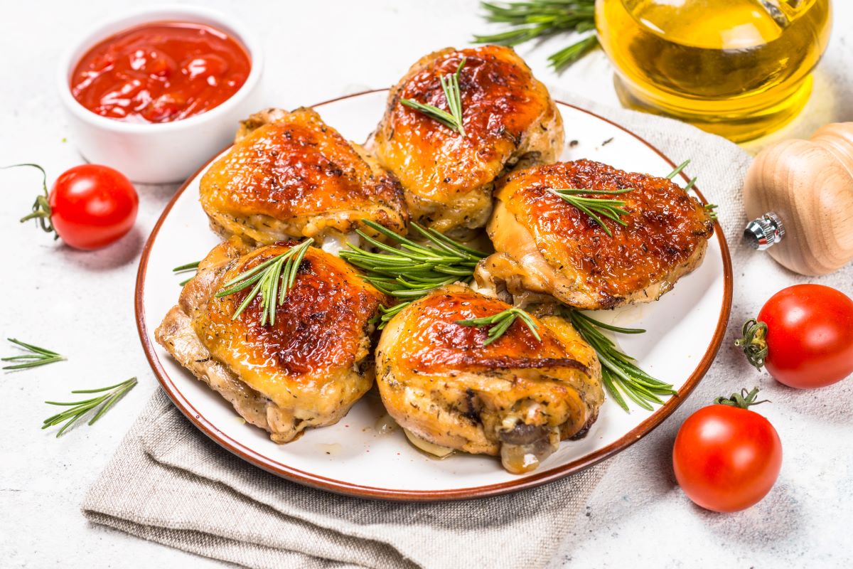 Baked Chicken Thighs with Herbs