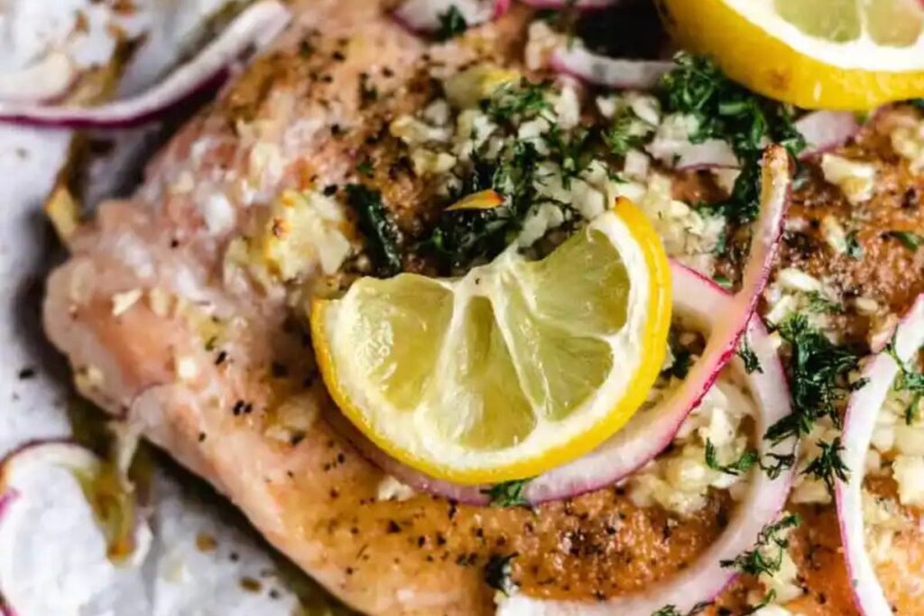 Baked Salmon with Lemon and Dill by When Salty and Sweet Unite