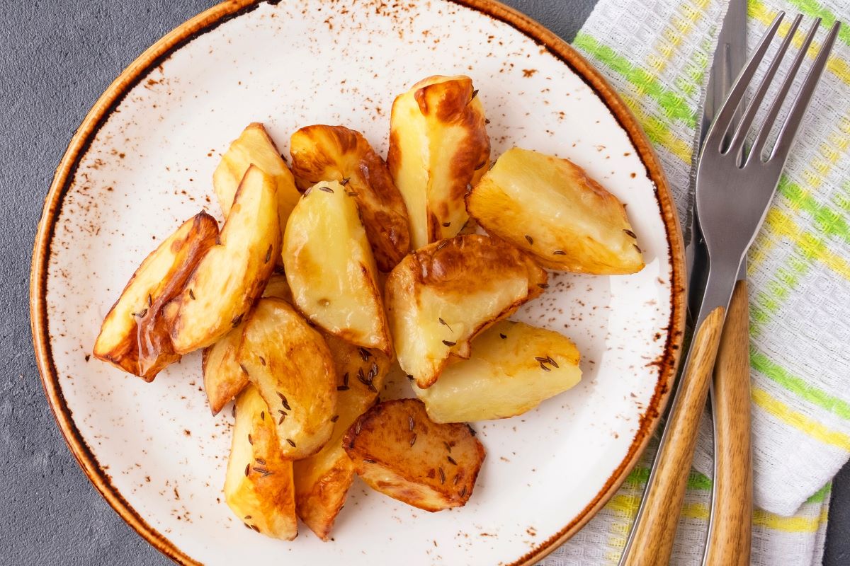 Baked wedge potatoes