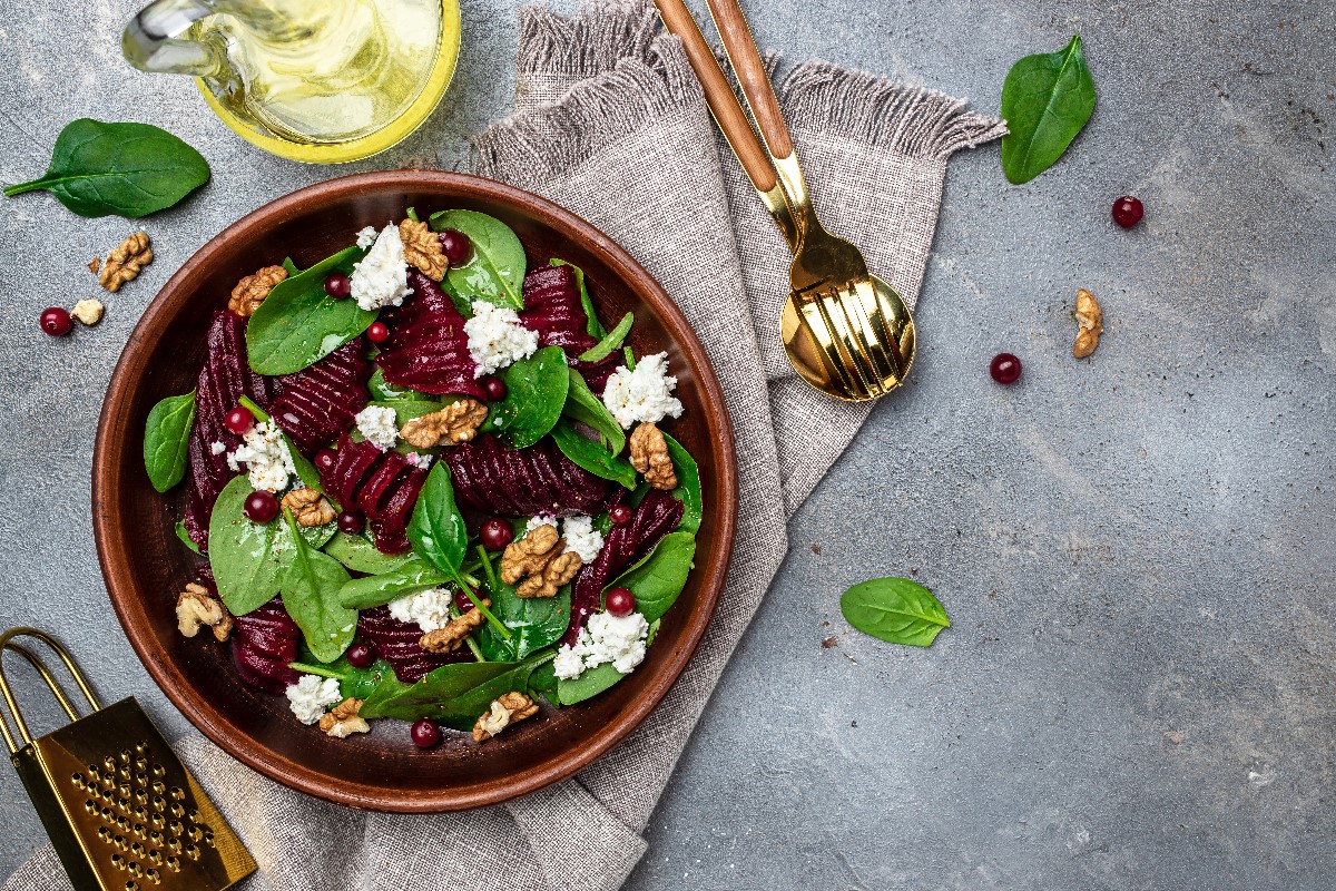 Beets and spinach