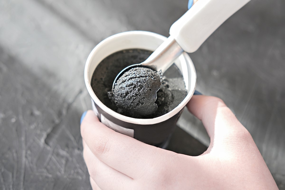 Black sesame icecream