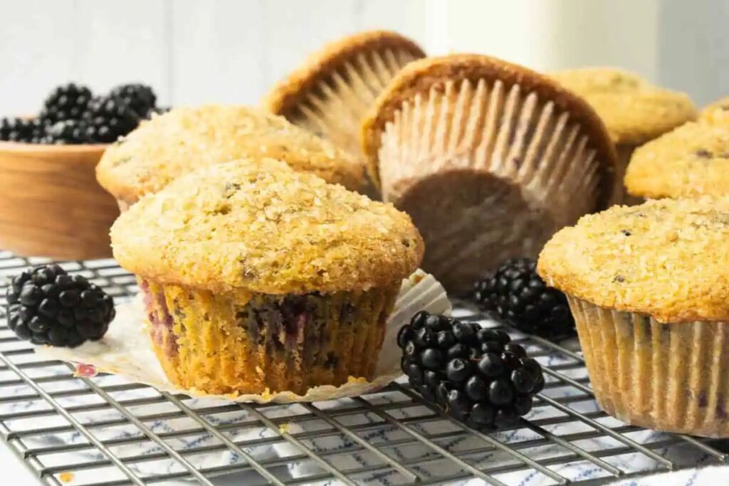 Blackberry Muffins by Maes Menu