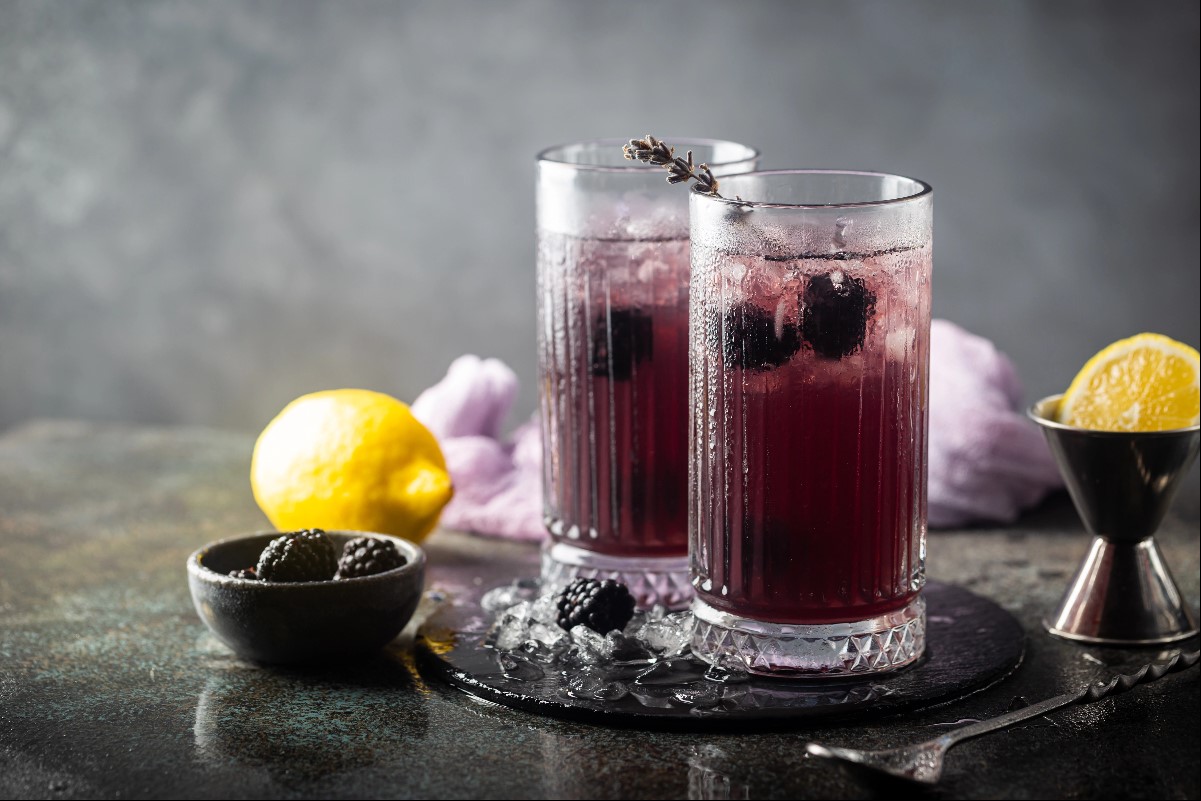 Blackberry lavender lemonade