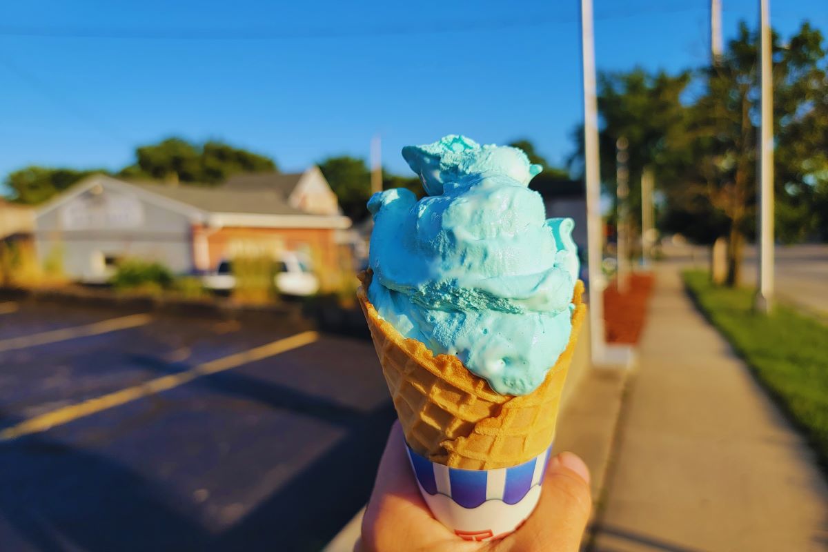 Blue moon ice cream