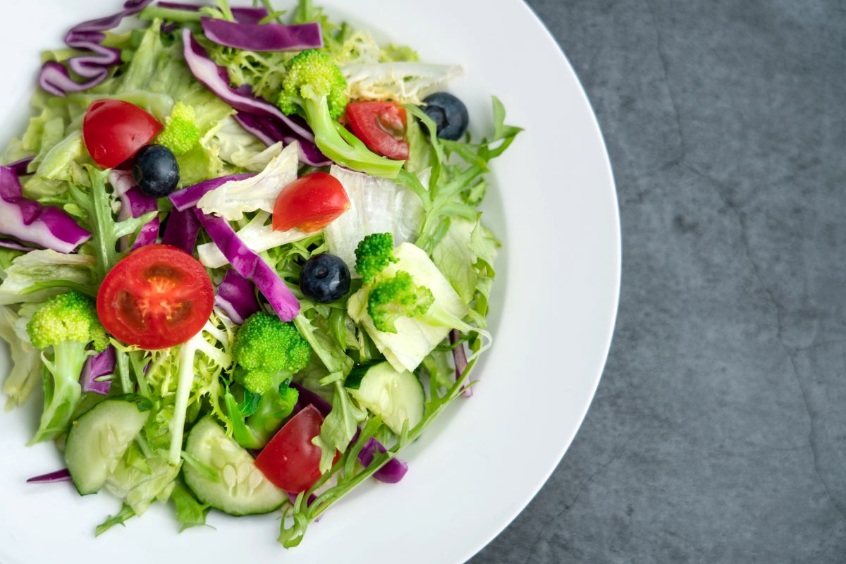 Blueberry cucumber salad