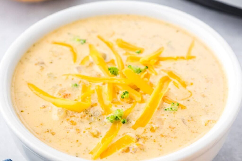 Broccoli Cheese Soup by On My Kids Plate