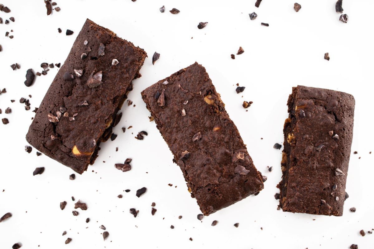 Brownie Pieces in Dessert Blizzards