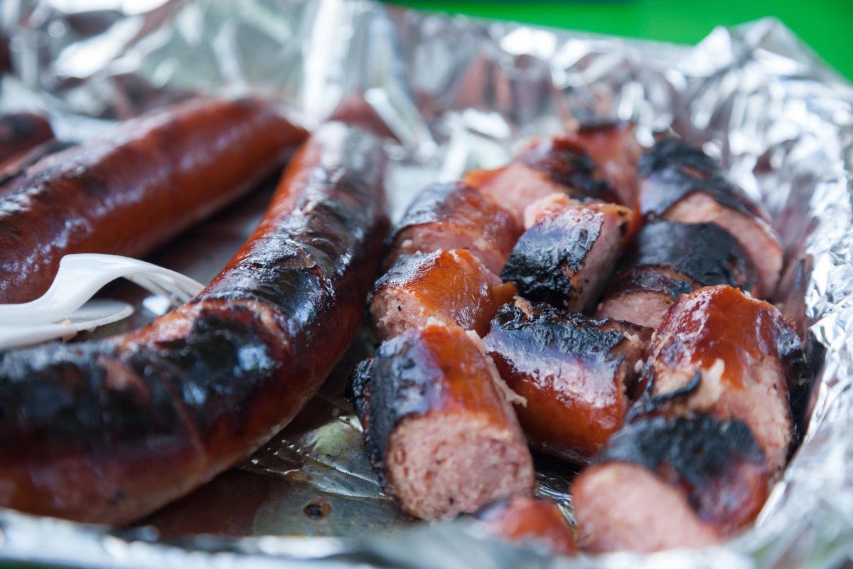 Burnt hot dogs