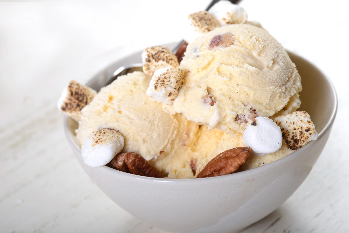 Butter pecan ice cream
