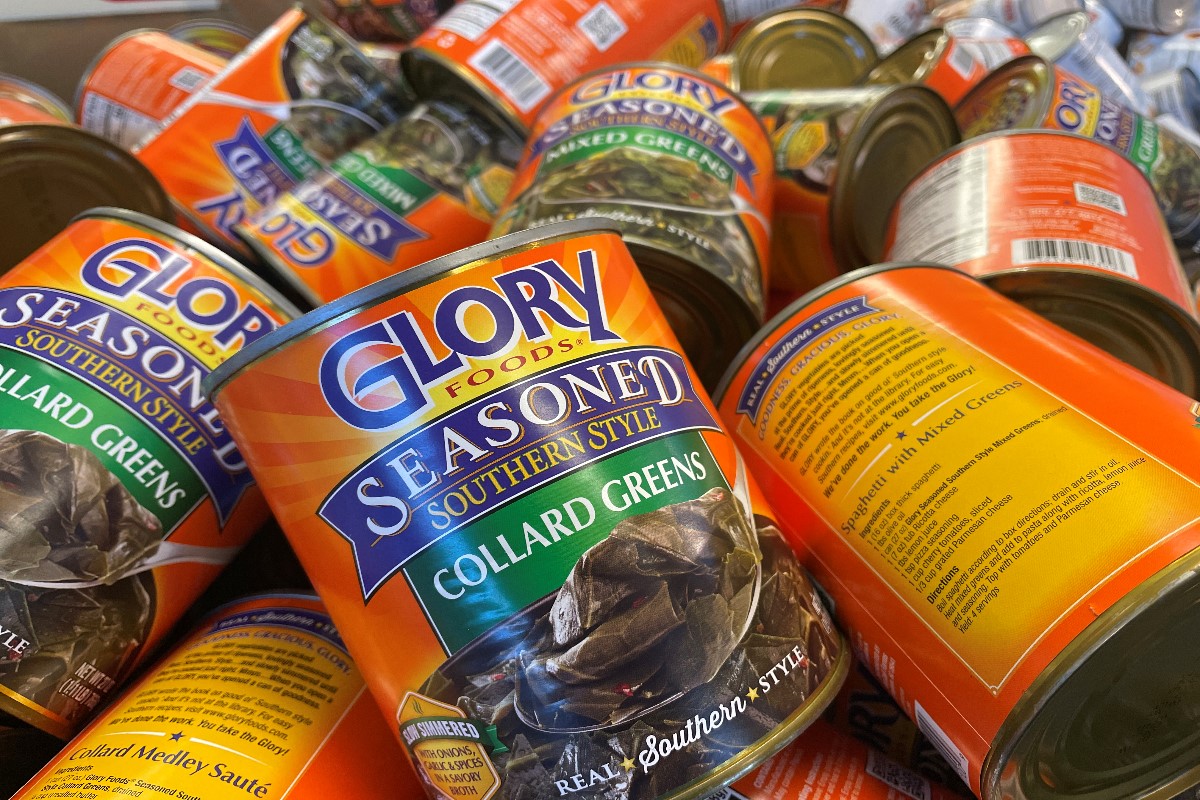 Canned collard green
