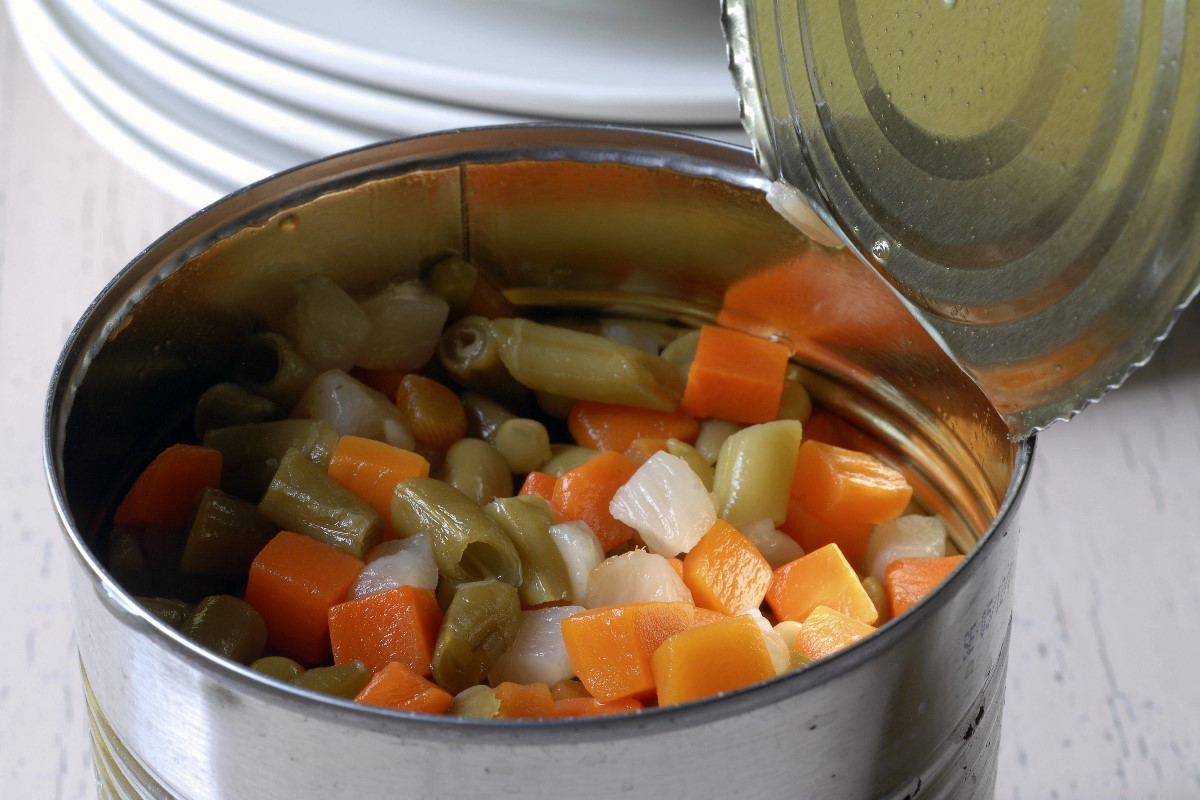 Canned mix veg