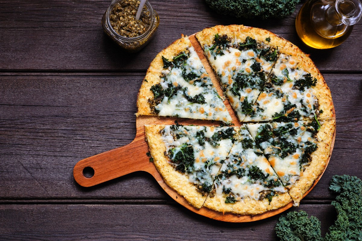 Cauliflower crust pizza