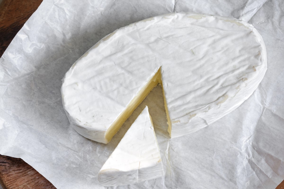 Cheese wrapped with wax paper