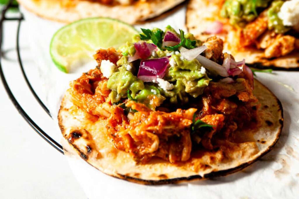 Chicken Tinga Tacos by Chew Out Loud