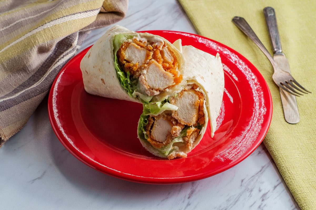 Chicken caesar wrap