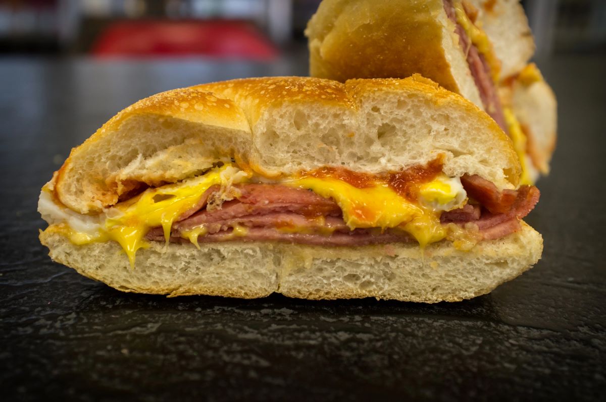 Chicken cutlet in a roll