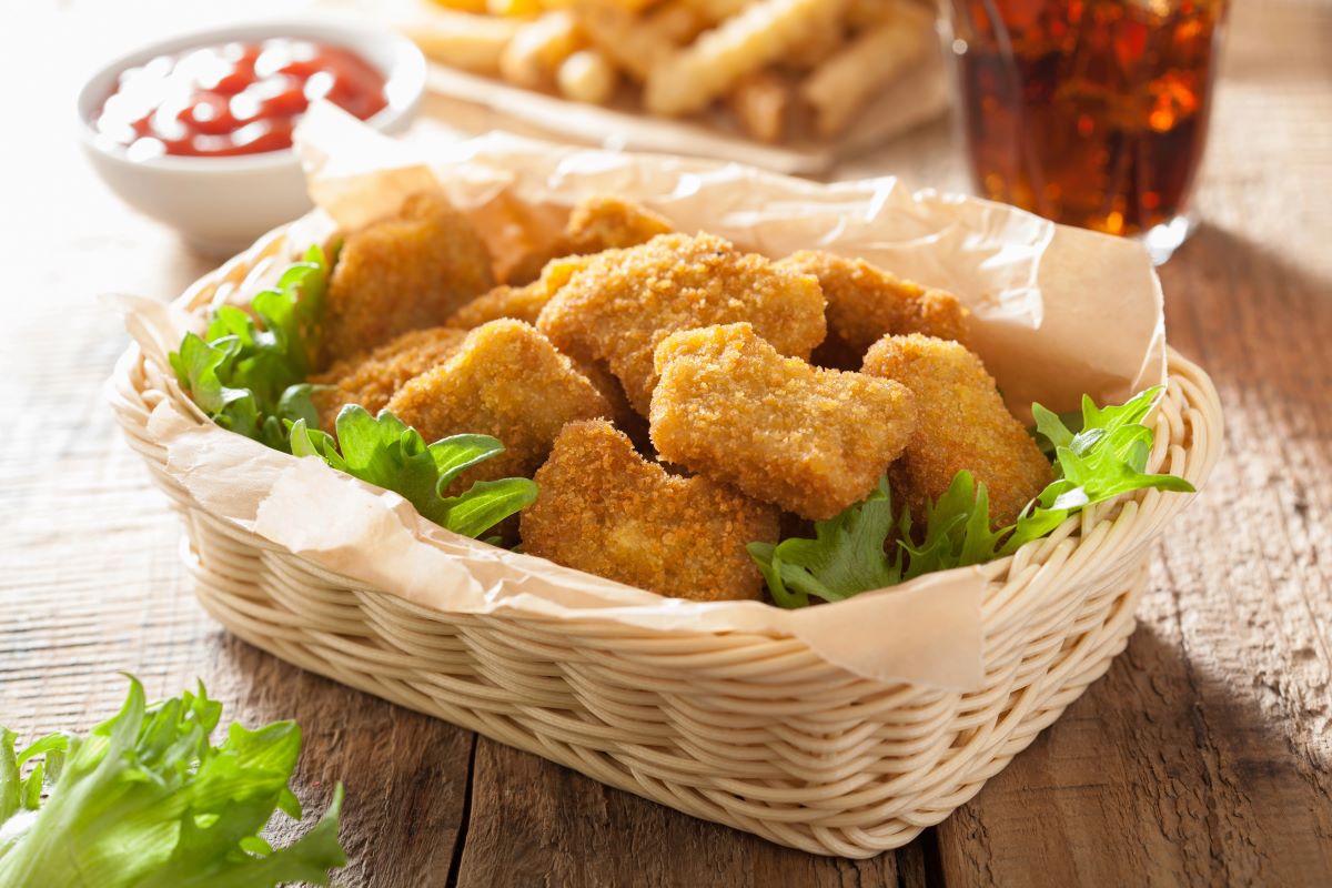 Chicken onion nuggets