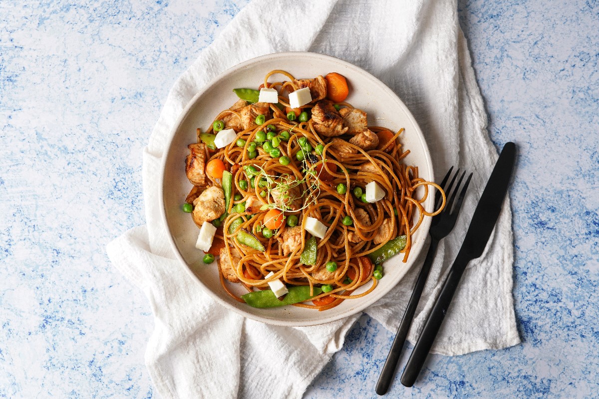 Chili oil udon