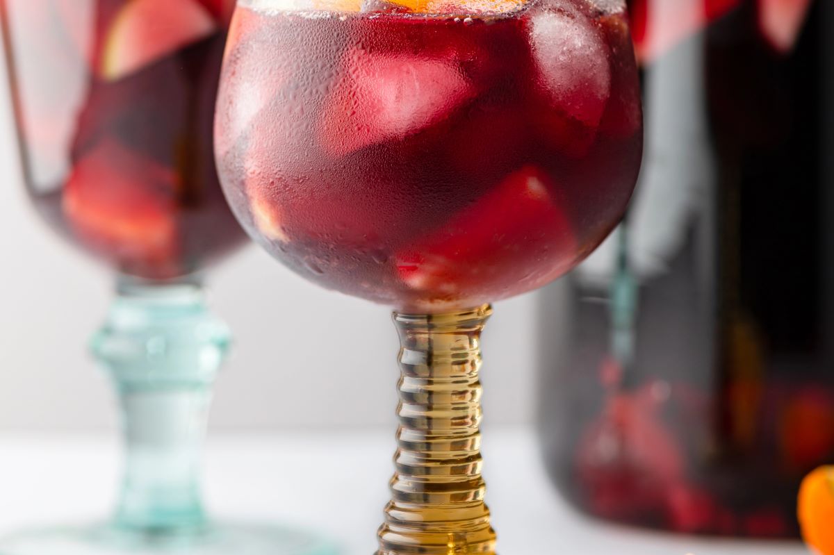 Chilled red wine