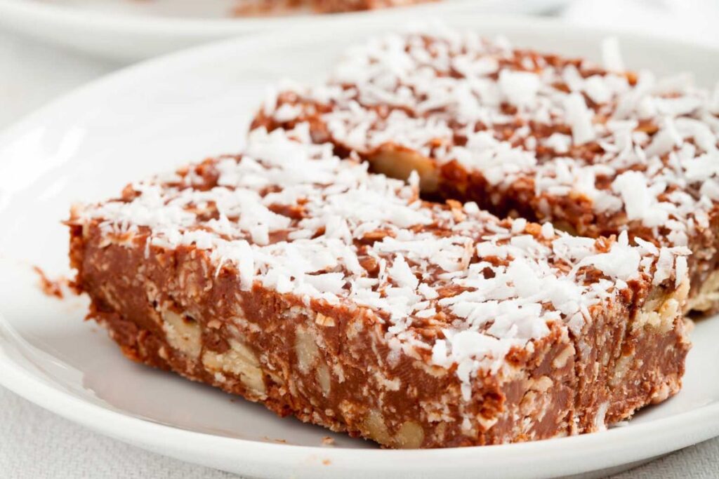Chocolate Peanut Butter Oatmeal Bars by Chew Out Loud